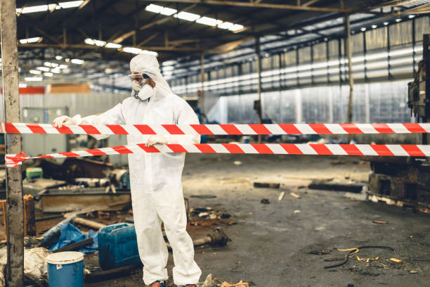Professional Drug Lab Cleanup technician working in Chino, CA